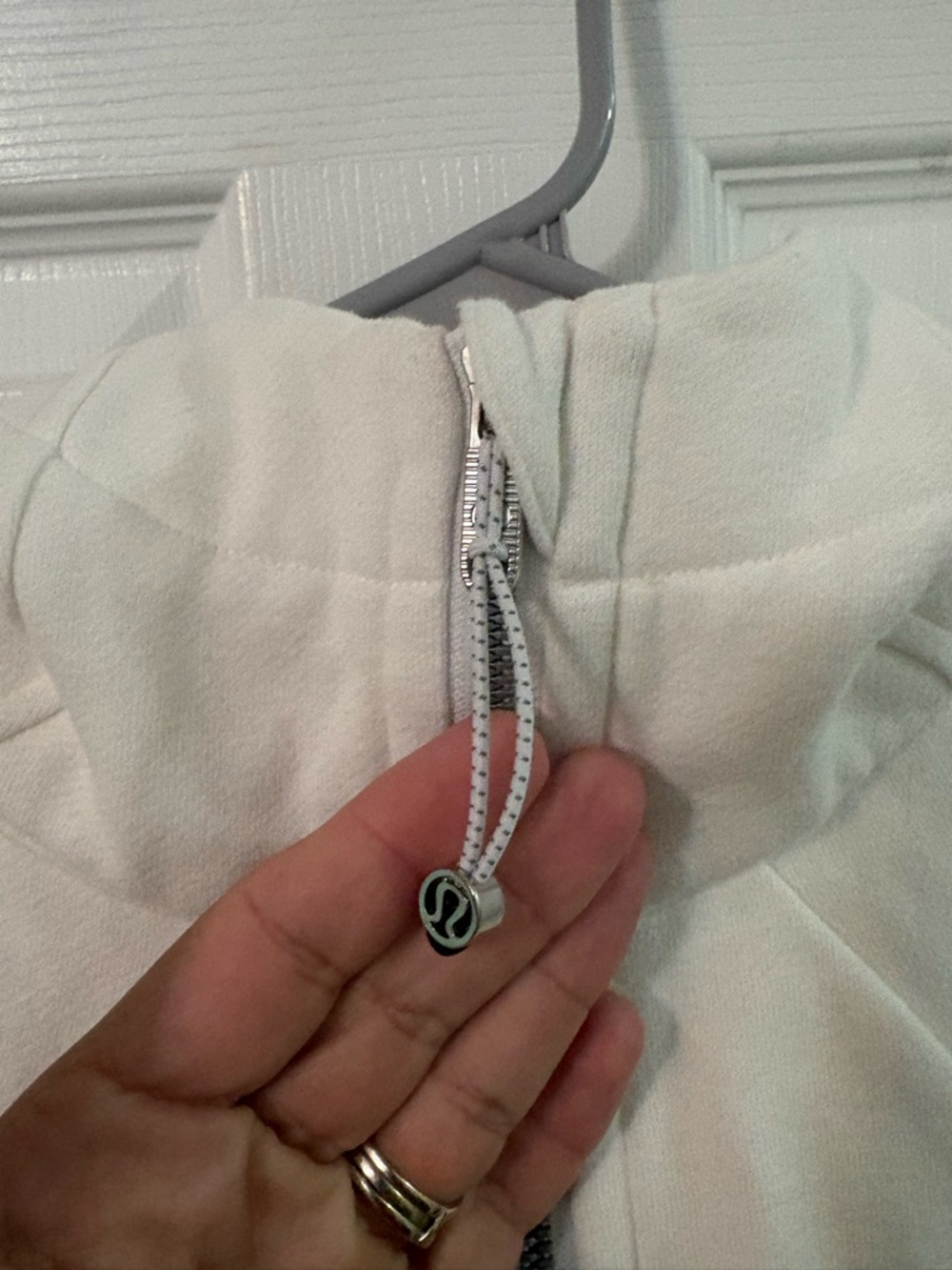 Lululemon white scuba full-zip hoodie - Picture 3 of 6